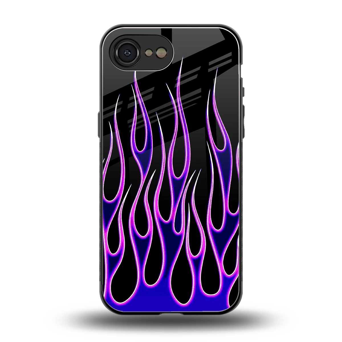 Flames Purple Inferno back phone cover | glass case for iphone 16e