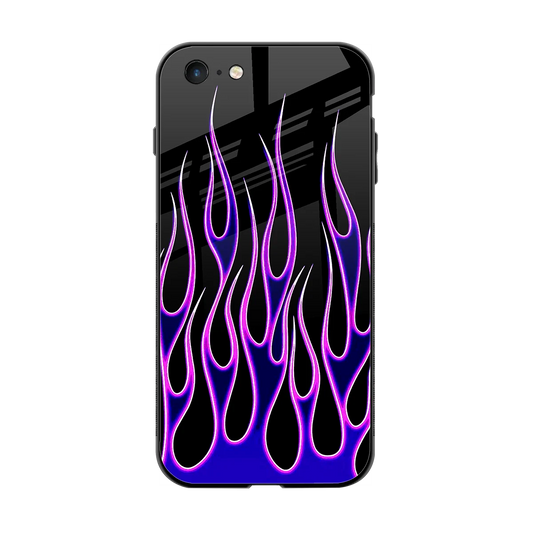 Flames Purple Inferno back phone cover | glass case for iphone 6