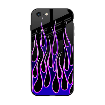 Flames Purple Inferno back phone cover | glass case for iphone 6s