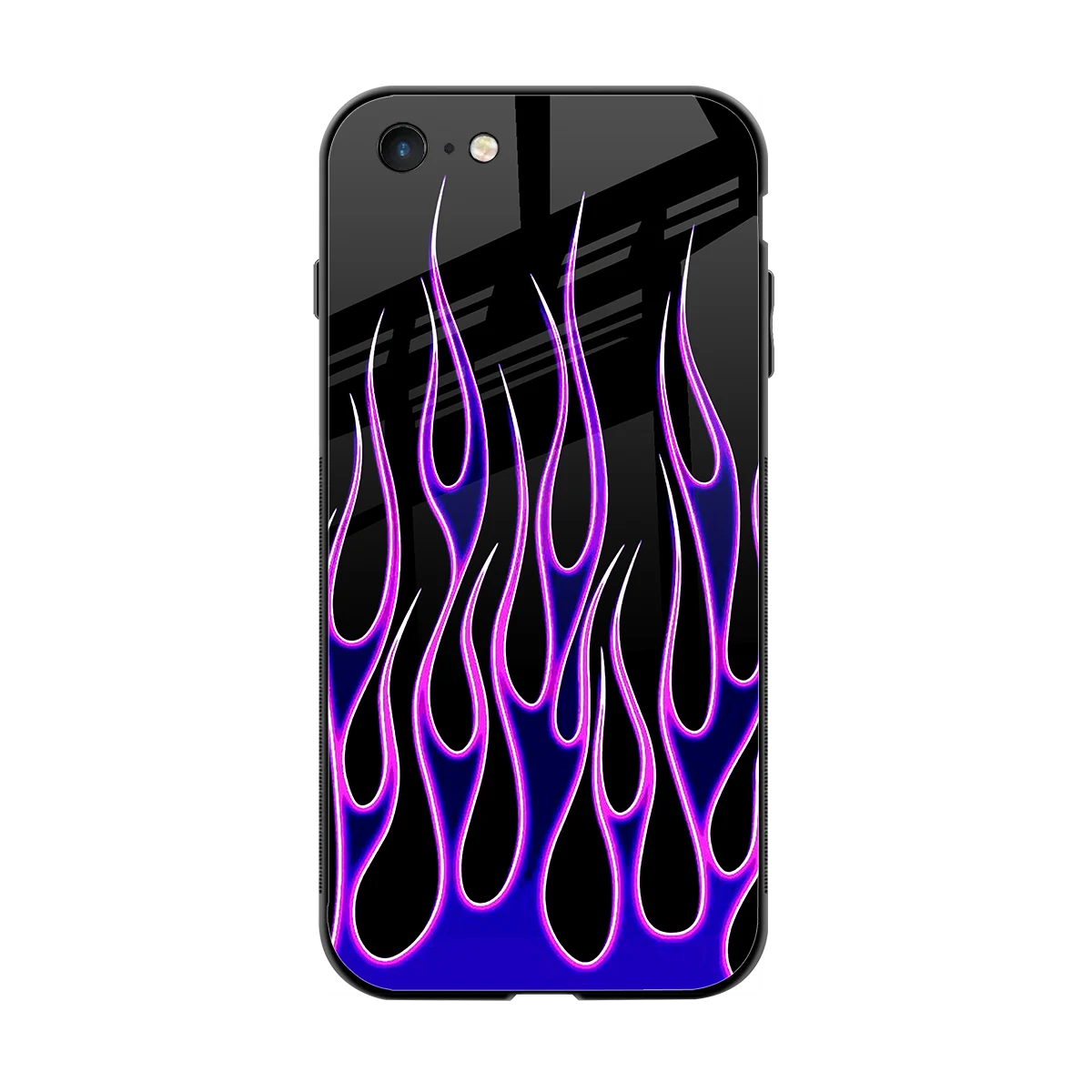 Flames Purple Inferno back phone cover | glass case for iphone 6s plus