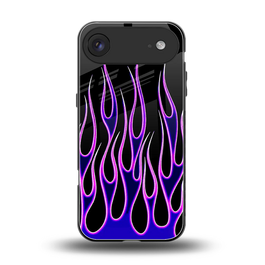 Flames Purple Inferno back phone cover | glass case for iphone air