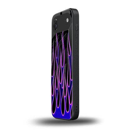 Flames Purple Inferno iphone air mobile cover | shockproof glass phone case