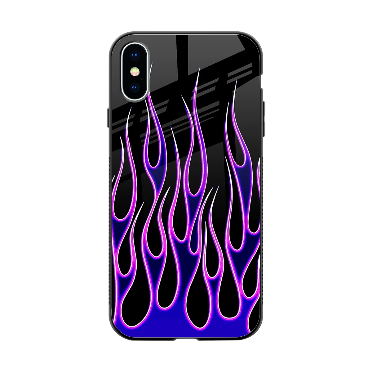 Flames Purple Inferno back phone cover | glass case for iphone x