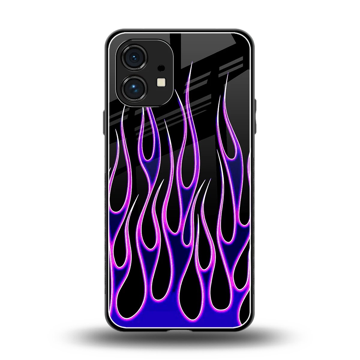 Flames Purple Inferno back phone cover | glass case for nothing phone 1