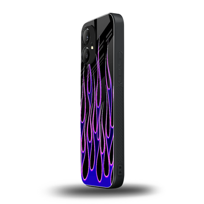 Flames Purple Inferno nothing phone 1 mobile cover | shockproof glass phone case