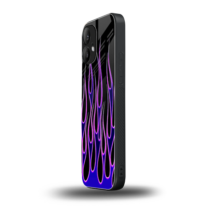 Flames Purple Inferno nothing phone 2 mobile cover | shockproof glass phone case