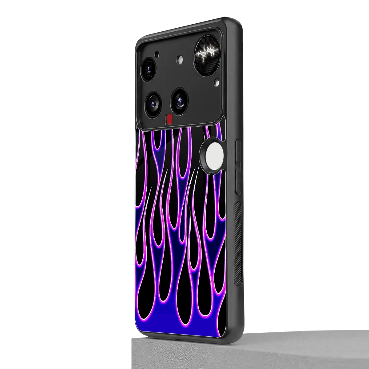 Flames Purple Inferno nothing phone 3 mobile cover | shockproof glass phone case