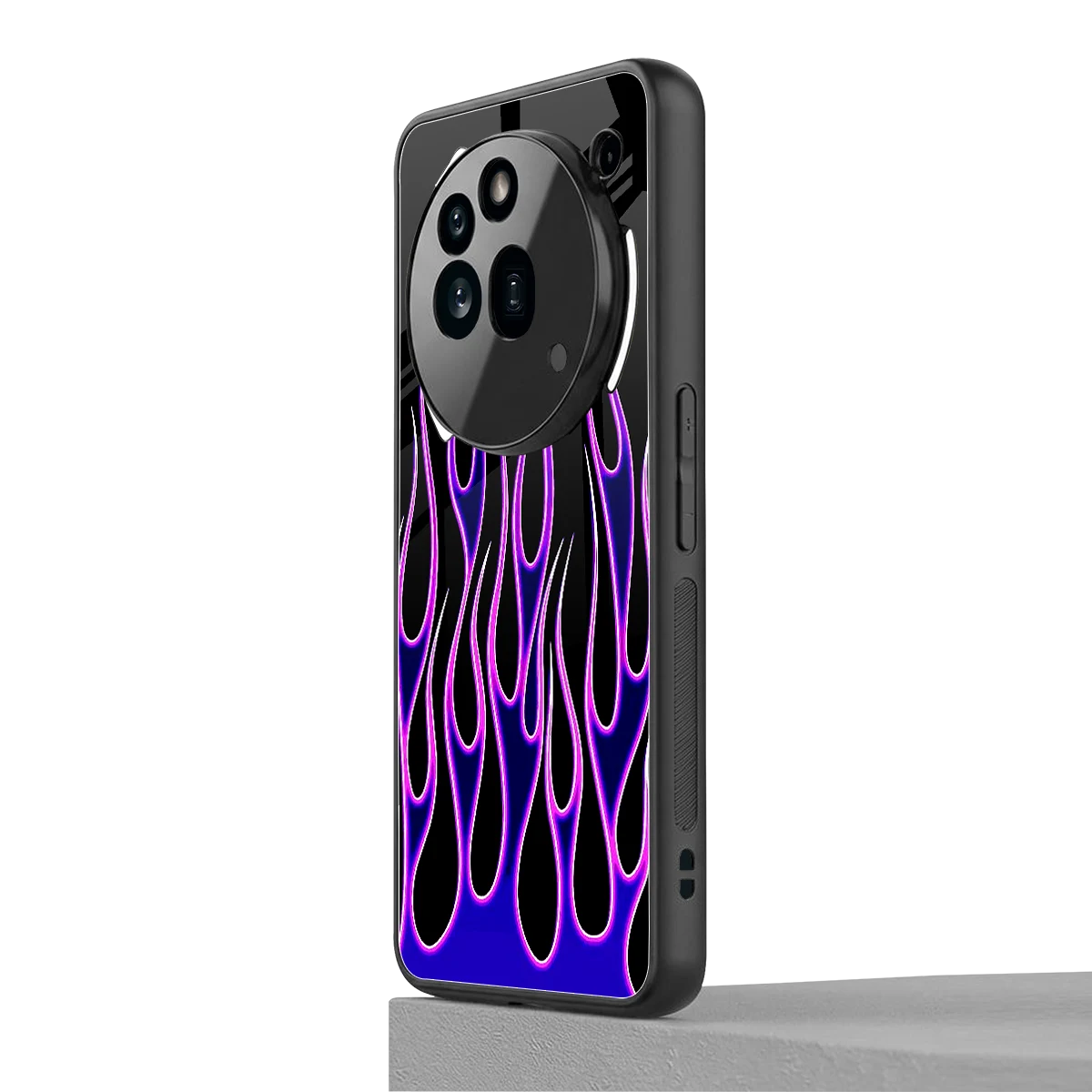 Flames Purple Inferno nothing phone 3a pro mobile cover | shockproof glass phone case