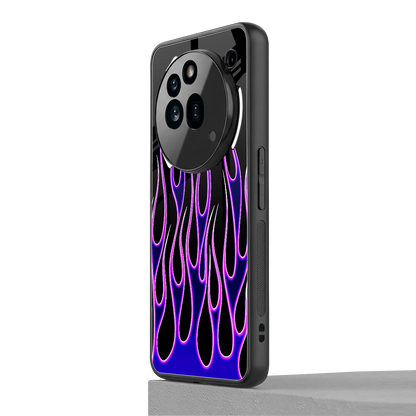 Flames Purple Inferno nothing phone 3a pro mobile cover | shockproof glass phone case