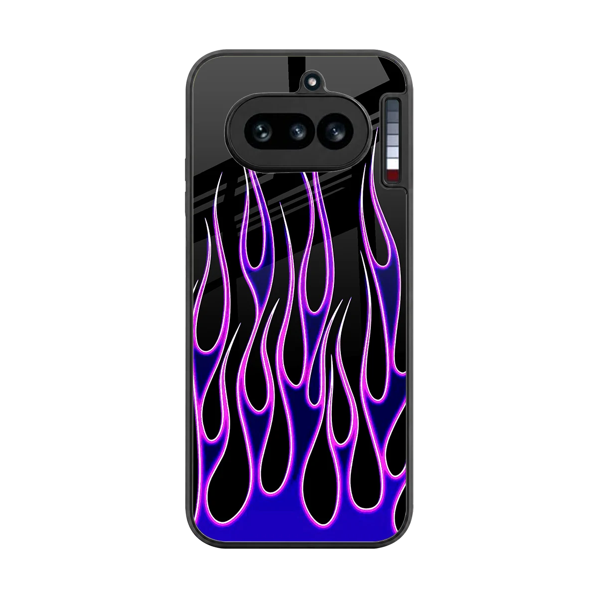 Flames Purple Inferno back phone cover | glass case for nothing phone 4a