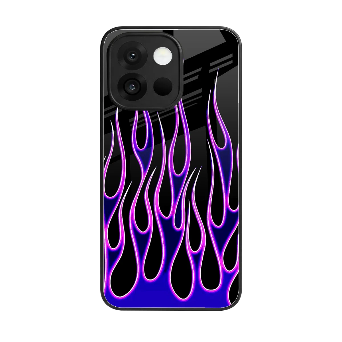 Flames Purple Inferno back phone cover | glass case for oneplus 13s