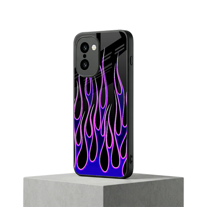 Flames Purple Inferno oneplus 15r mobile cover | shockproof glass phone case