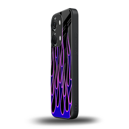 Flames Purple Inferno oneplus nord 3 mobile cover | shockproof glass phone case