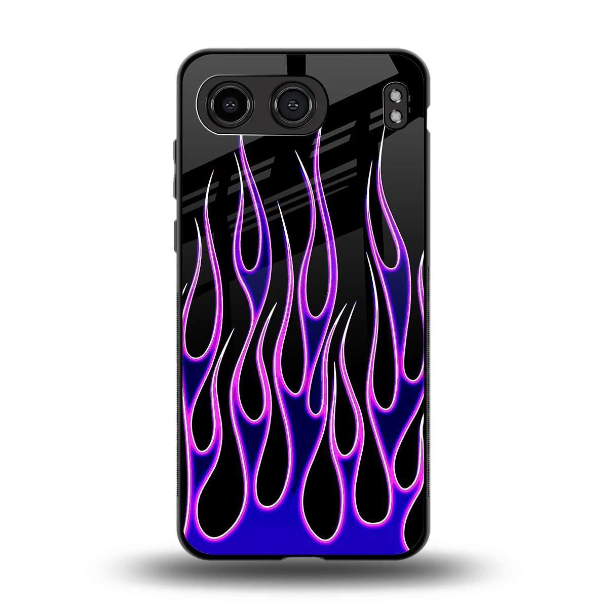 Flames Purple Inferno back phone cover | glass case for oneplus nord 4