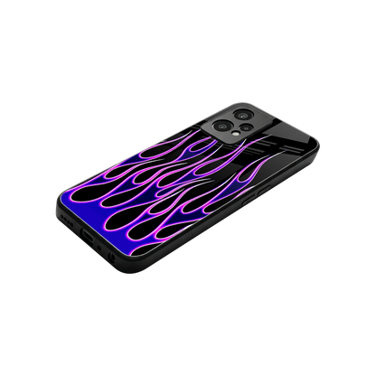 Flames Purple Inferno stylish phone case for oneplus nord ce 2 lite | glossy glass and slim fit