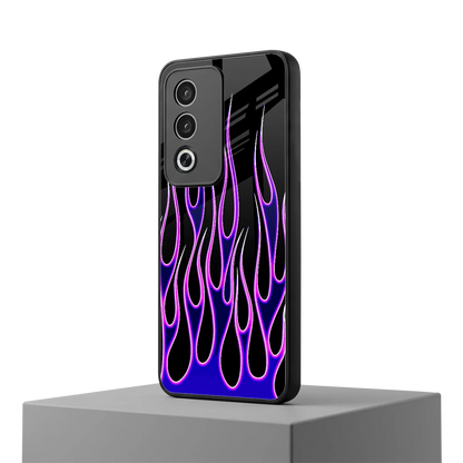 Flames Purple Inferno oppo a3 pro mobile cover | shockproof glass phone case