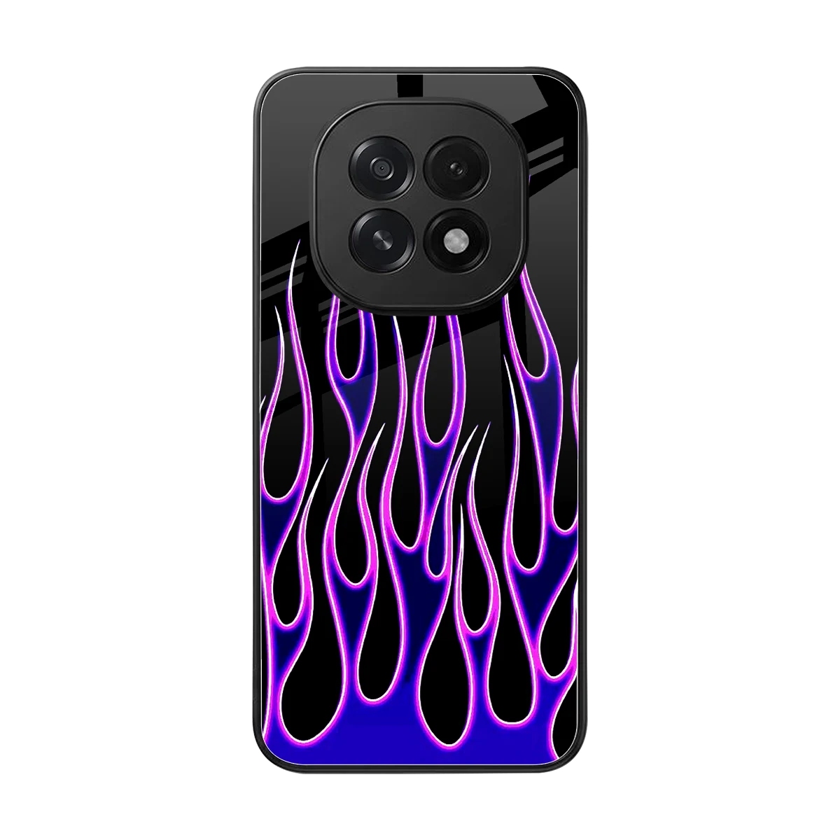 Flames Purple Inferno back phone cover | glass case for oppo f29 5g