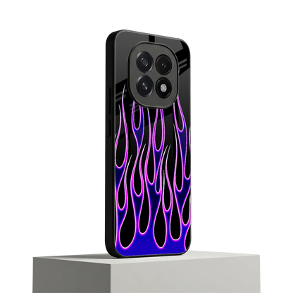 Flames Purple Inferno oppo f29 5g mobile cover | shockproof glass phone case