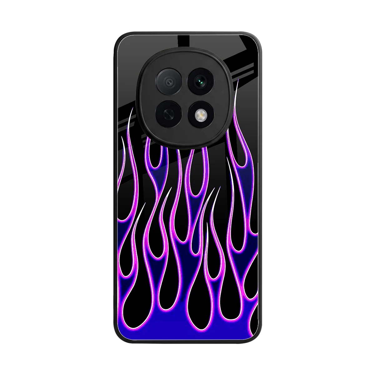 Flames Purple Inferno back phone cover | glass case for oppo f29 pro 5g