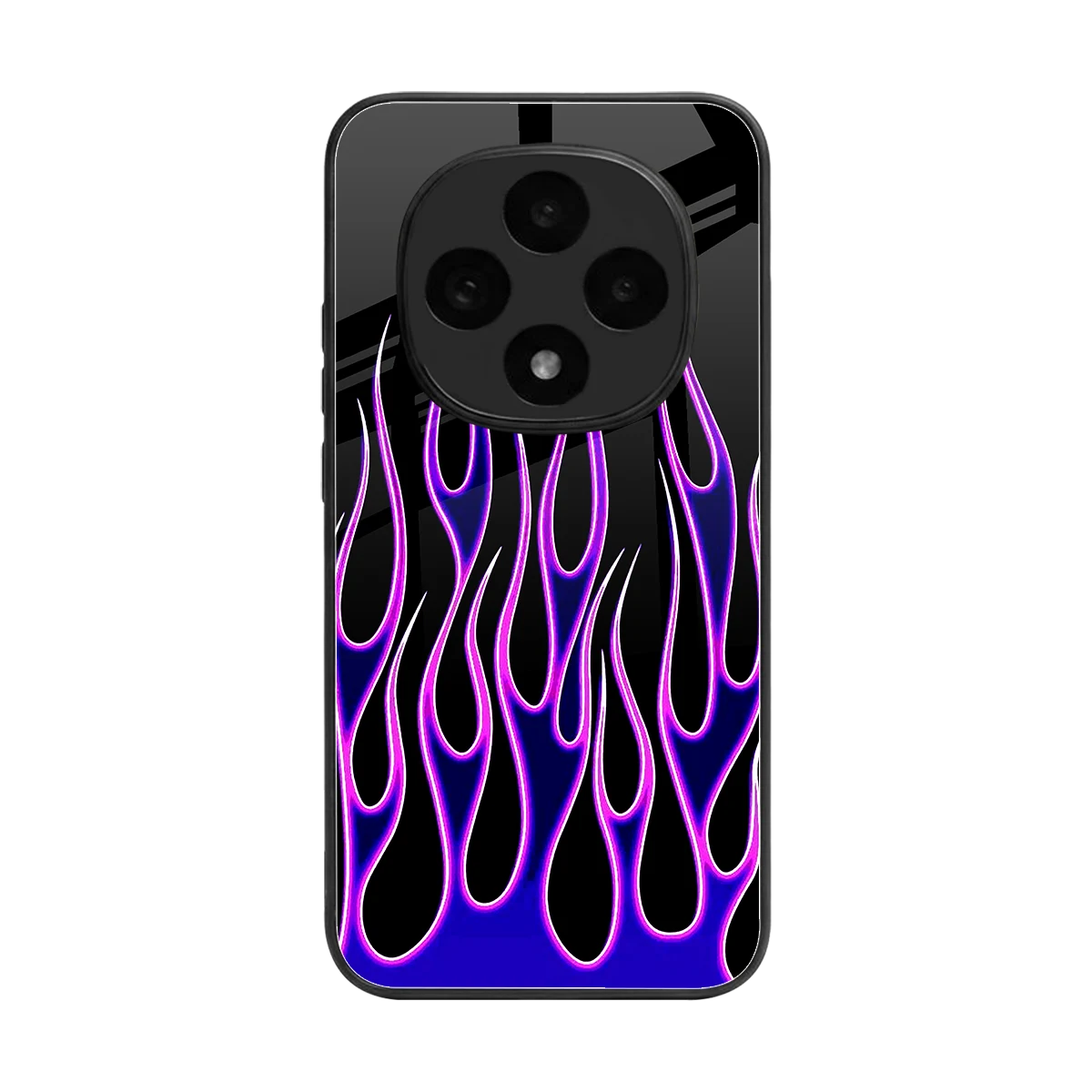 Flames Purple Inferno back phone cover | glass case for oppo f31 pro 5g