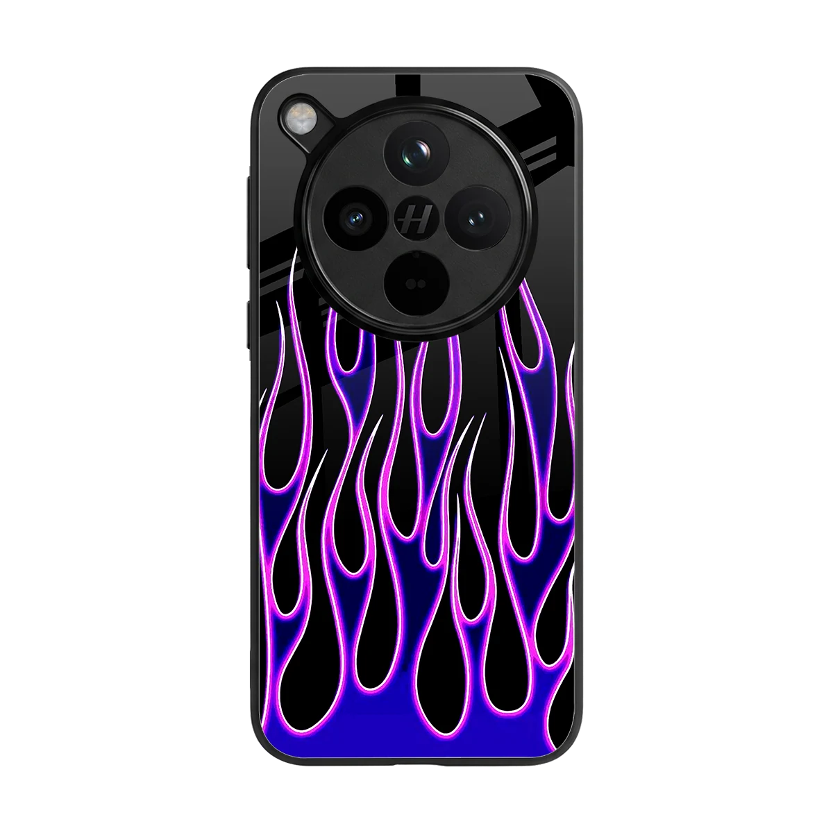 Flames Purple Inferno back phone cover | glass case for oppo find x8