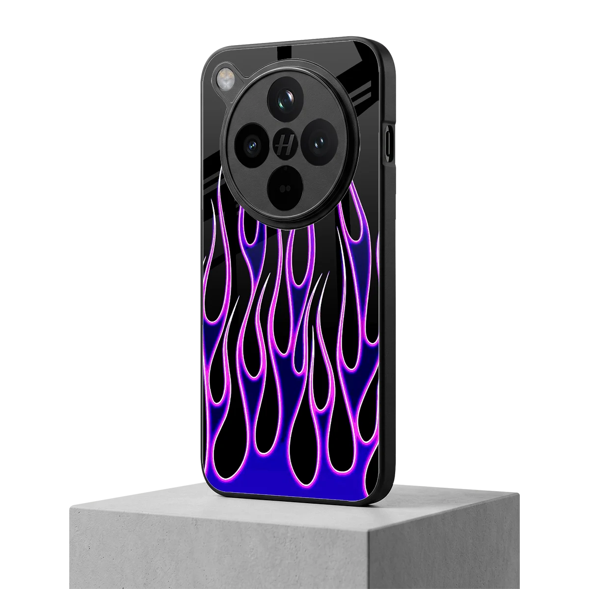 Flames Purple Inferno oppo find x8 mobile cover | shockproof glass phone case