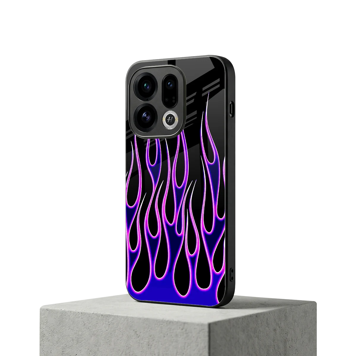 Flames Purple Inferno oppo find x9 mobile cover | shockproof glass phone case