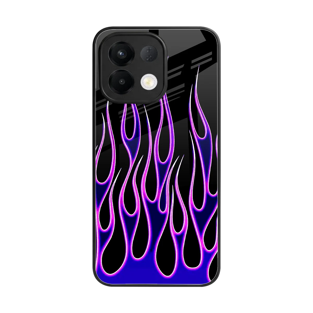 Flames Purple Inferno back phone cover | glass case for oppo k13 5g