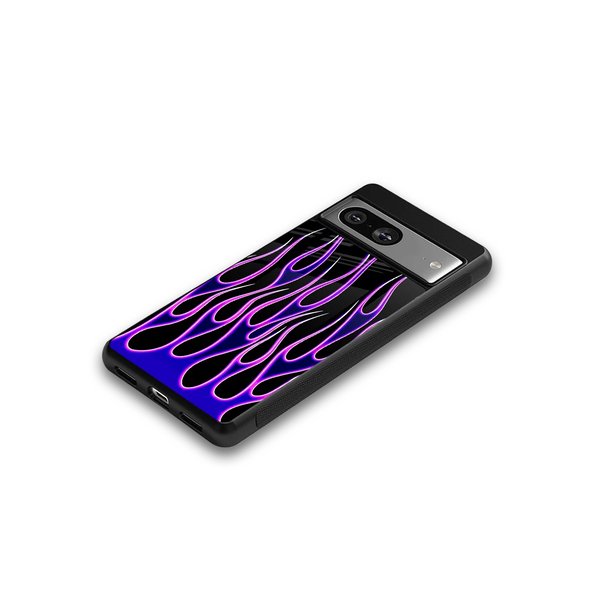 Flames Purple Inferno google pixel 8 mobile cover | shockproof glass phone case
