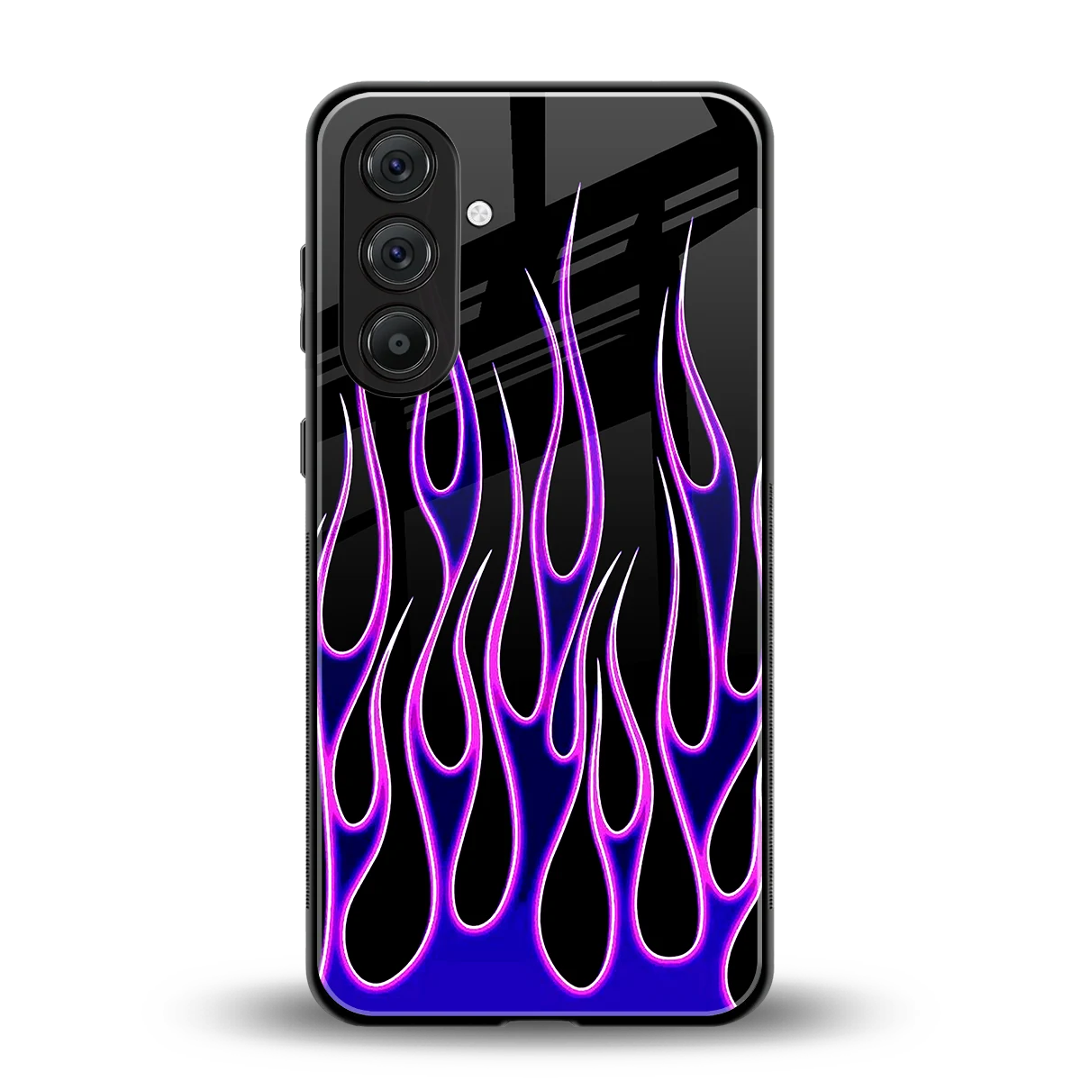 Flames Purple Inferno back phone cover | glass case for samsung galaxy a36 5g