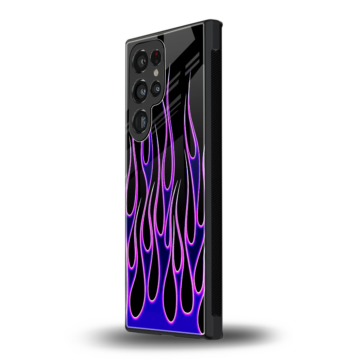 Flames Purple Inferno samsung galaxy s23 ultra mobile cover | shockproof glass phone case