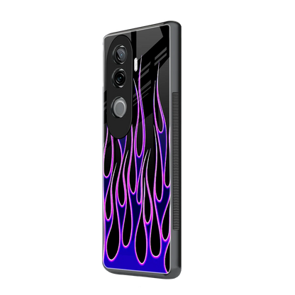 Flames Purple Inferno vivo v40e mobile cover | shockproof glass phone case