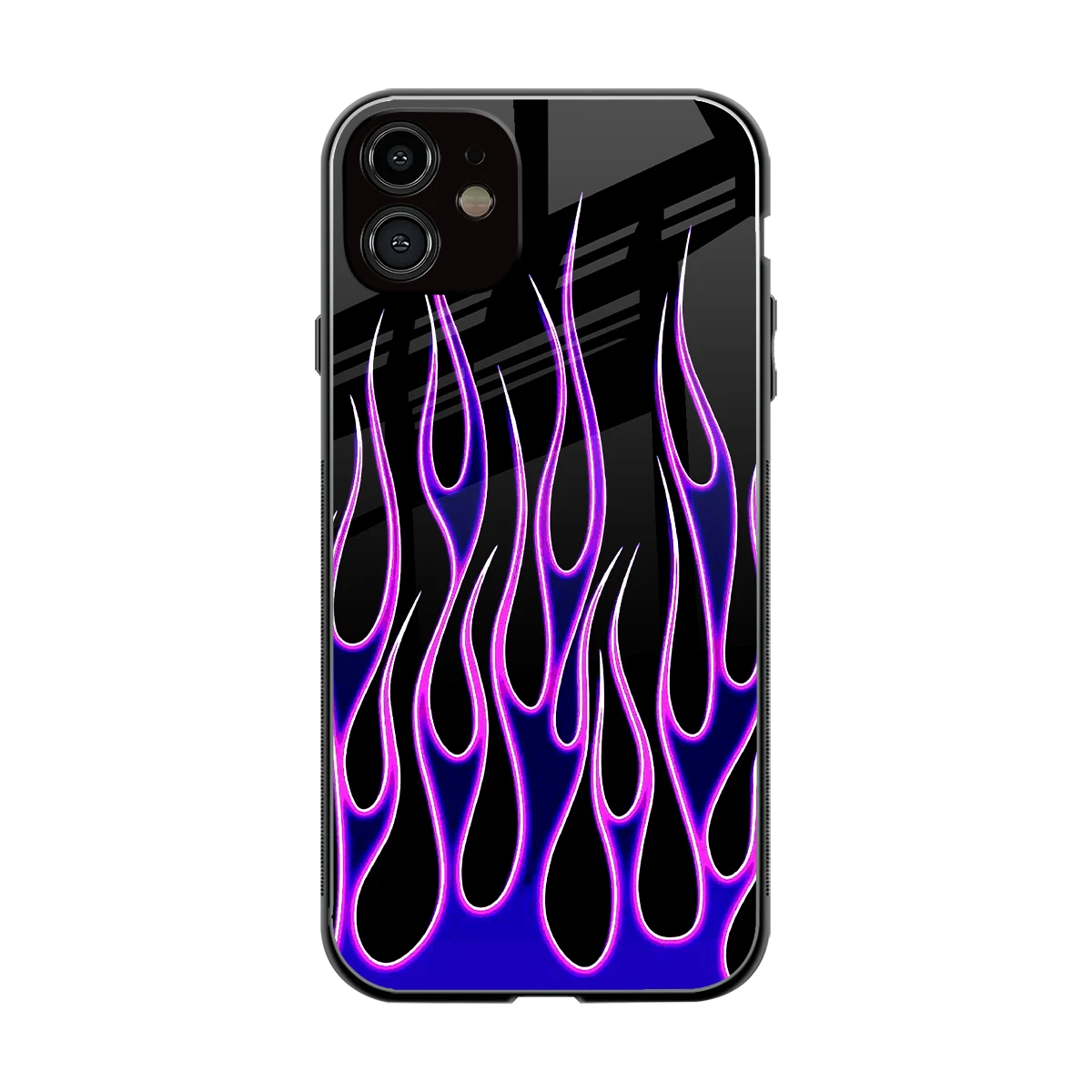 Flames Purple Inferno back phone cover | glass case for iphone 11