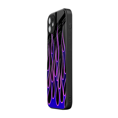 Flames Purple Inferno iphone 11 mobile cover | shockproof glass phone case