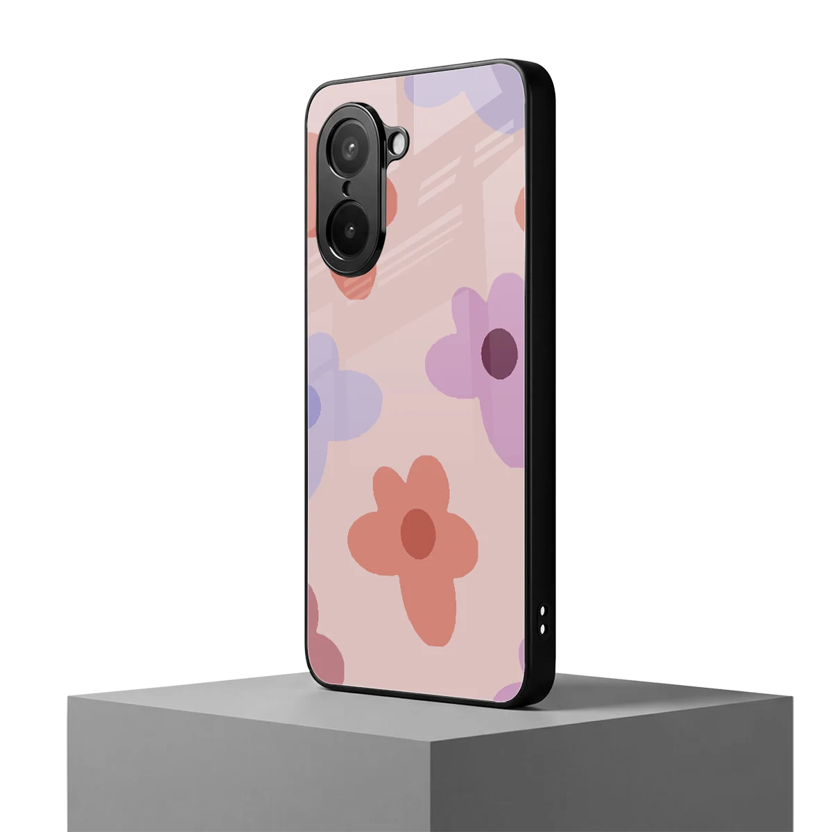 Floral Caramel oneplus nord ce5 5g mobile cover | shockproof glass phone case