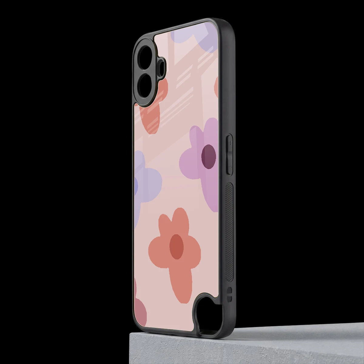 Floral Caramel cmf nothing phone 1 mobile cover | shockproof glass phone case