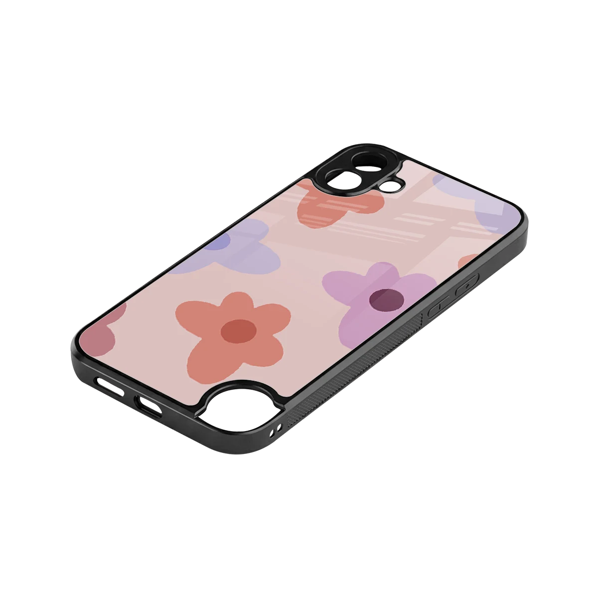 Floral Caramel stylish phone case for cmf nothing phone 1 | glossy glass and slim fit