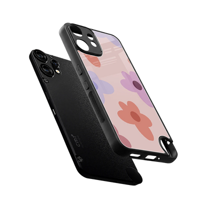 Floral Caramel sleek cmf nothing phone 2 pro cover with tempered glass back and TPU edges