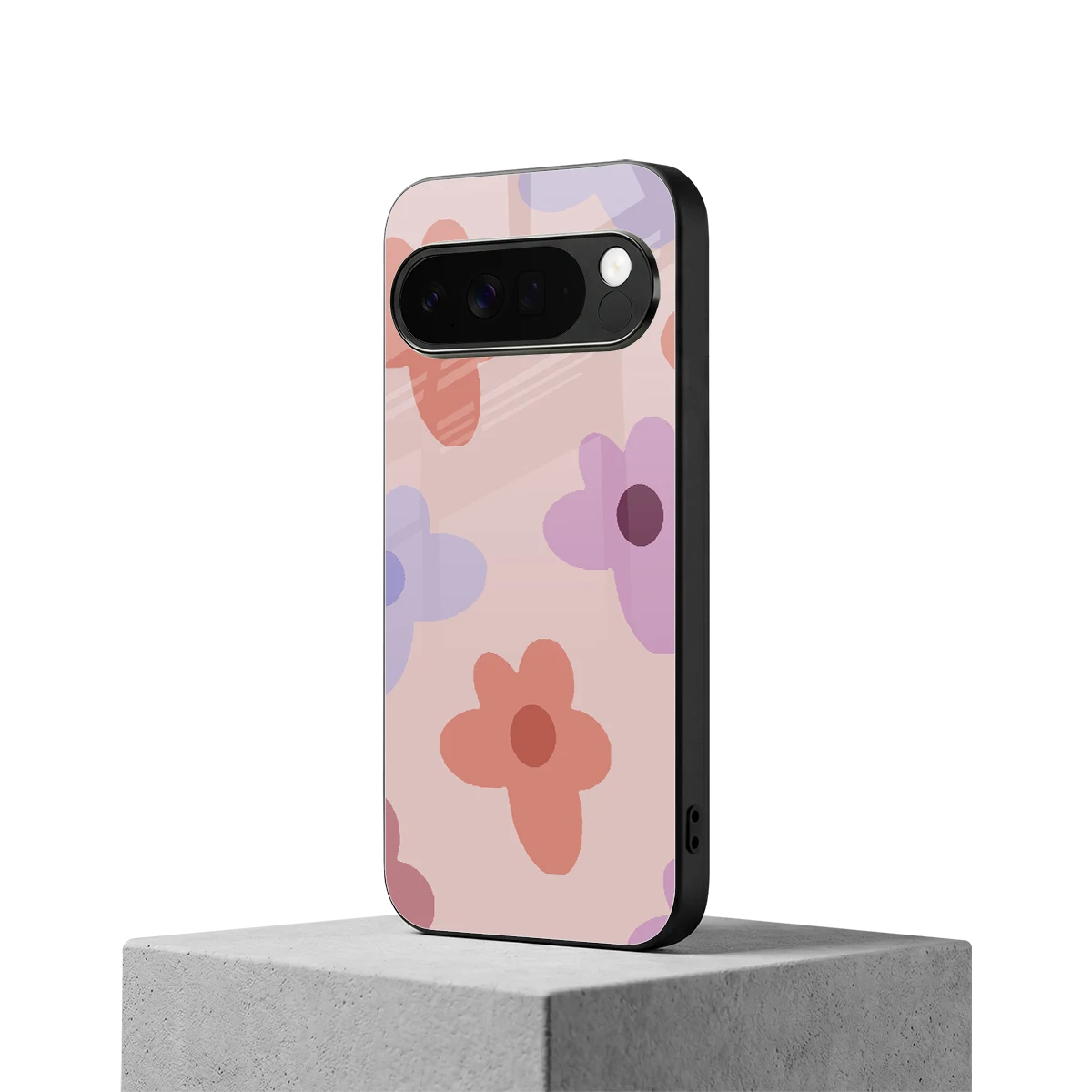 Floral Caramel google pixel 10 pro xl mobile cover | shockproof glass phone case