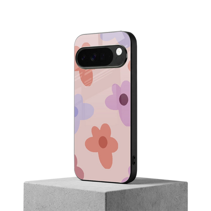Floral Caramel google pixel 10 pro xl mobile cover | shockproof glass phone case
