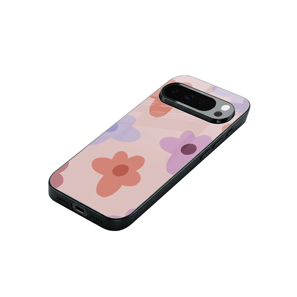 Floral Caramel stylish phone case for google pixel 10 pro xl | glossy glass and slim fit