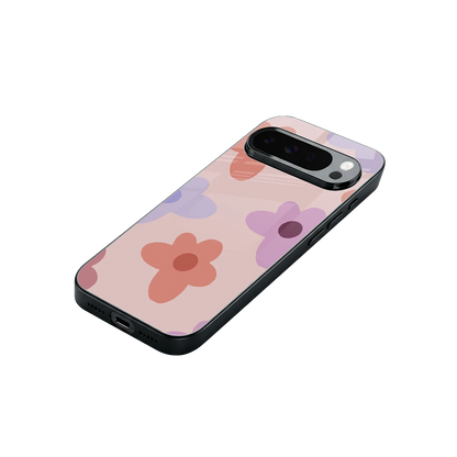 Floral Caramel stylish phone case for google pixel 10 pro xl | glossy glass and slim fit