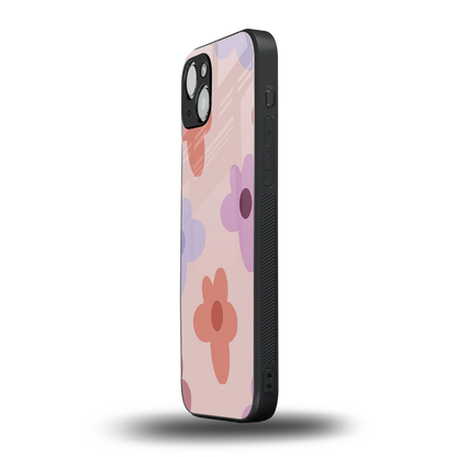 Floral Caramel iphone 14 mobile cover | shockproof glass phone case