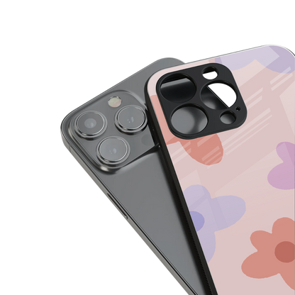 Floral Caramel stylish phone case for iPhone 16 | glossy glass and slim fit