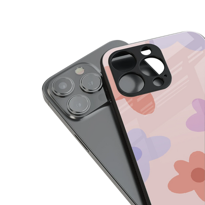 Floral Caramel stylish phone case for iphone 13 | glossy glass and slim fit