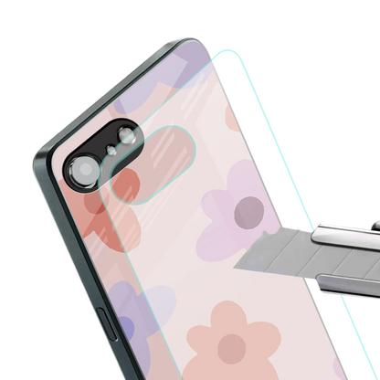 Floral Caramel stylish phone case for iphone 16e | glossy glass and slim fit