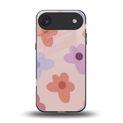 Floral Caramel back phone cover | glass case for iphone air
