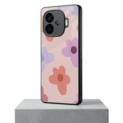 Floral Caramel iqoo neo 10r 5g mobile cover | shockproof glass phone case