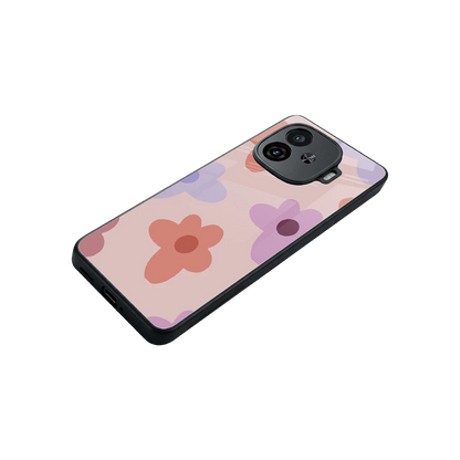 Floral Caramel stylish phone case for iqoo neo 10r 5g | glossy glass and slim fit
