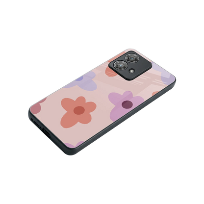 Floral Caramel stylish phone case for motorola edge 40 neo 5g | glossy glass and slim fit
